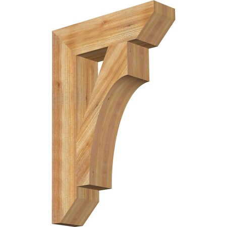 Ekena Millwork Westlake Slat Rough Sawn Bracket, Western Red Cedar, 6"W x 24"D x 36"H BKT06X24X36WTL06RWR